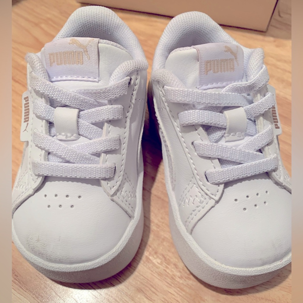 Puma Jada Toddler Sneakers (slip on) with cheetah design on heel - 4T